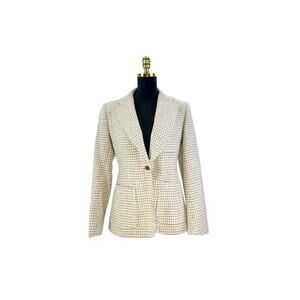 Evan Picone 100% Wool Houndstooth Blazer - Classic Style